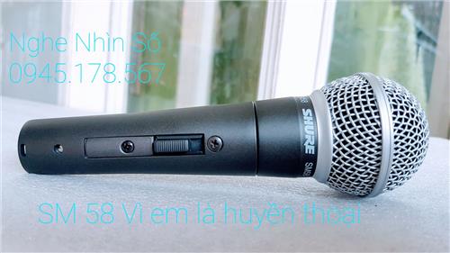 Micro Shure SM58 Micro huyền thoại của Shure cho ca hát chuyên nghiệp