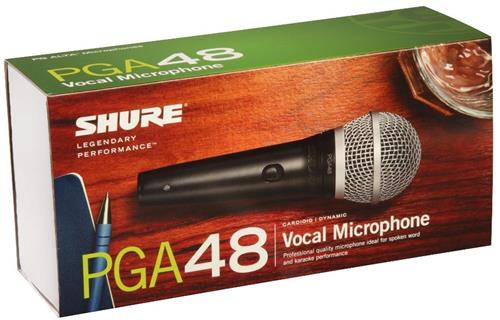 Micro Shure PGA48 hát karaoke gia đình hoặc phát biểu độ bền cao