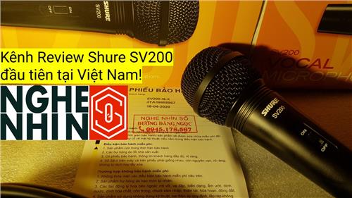 Micro dây chính hãng Shure SV200 cho karaoke gia đình