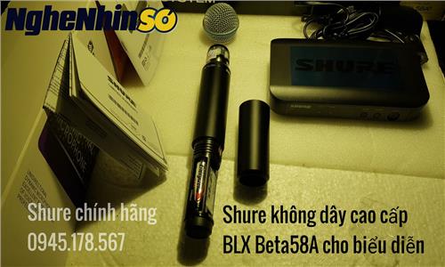 Micro Shure không dây cao cấp chính hãng BLX Beta 58A cho biểu diễn chuyên nghiệp