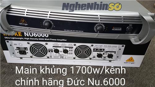 Giới thiệu Main công suất Behringer Nu.6000 chính hãng Đức 1600w/kênh giá đáp ứng karaoke mọi nhà