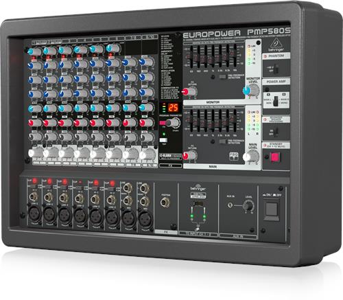 Mixer liền công suất Behringer EuroPower PMP580s phù hợp cho karaoke gia đình 