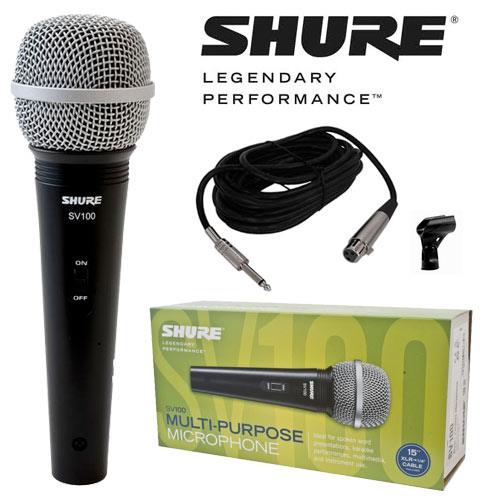 Micro dây chính hãng Shure SV100 cho karaoke gia đình